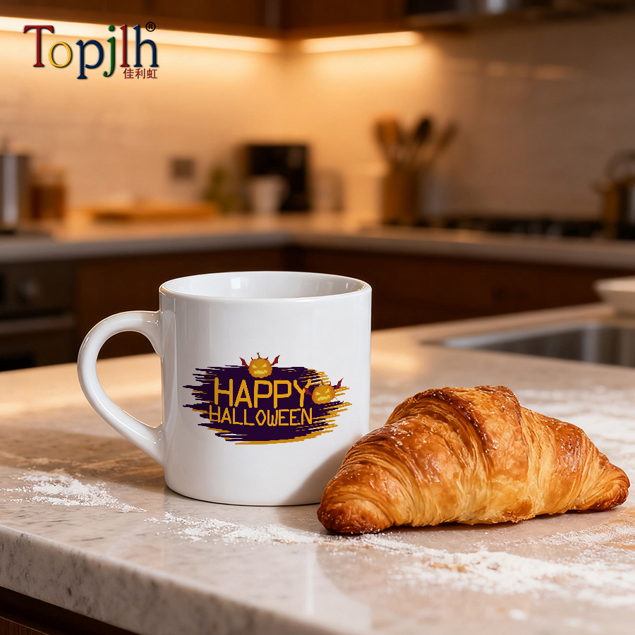 Topjlh Coated Coffee Mugs Small 6oz White Mug Sublimation Blank Ceramic DIY  Printable 6oz Giveaways Customized Mug for Bar Home