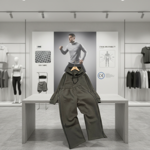 Ensemble de survêtement en molleton <span class=keywords><strong>NOCA</strong></span> Tech pour homme, personnalisable OEM/ODM (logo, couleur, taille), qualité supérieure, 2 pièces (hoodie et pantalon de jogging) - Product Image 1