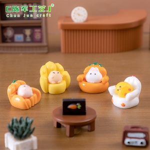 Canapé miniature, <span class=keywords><strong>cochon</strong></span>, lapin, poulet, figurines d'animaux, maisonnette pour enfant, accessoires de décoration de paysage, <span class=keywords><strong>petit</strong></span> décor de bureau - Product Image 2