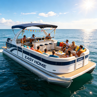 Pont flottant combiné, plateforme flottante amovible pour les activités aquatiques