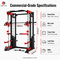 OEM Smith Machine Cable Crossover Power Rack Multi-fonctions pour Squats, Banc de Musculation et Lat Pulldown, en Acier, pour Usage Domestique et Commercial, Vente en Gros Direct Usine