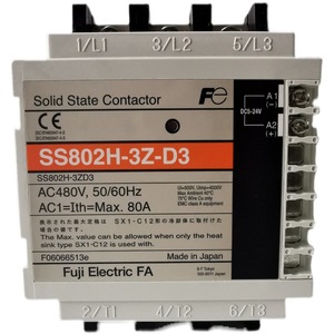 ฟูจิ อิเล็คทริค โซลิด สเตท คอนแทคเตอร์ SS802H-3Z-D3 AC480V 80A DC คอยล์ผลิตในประเทศญี่ปุ่น - Product Image 5
