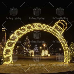 Outdoor <b>Christmas</b> Arch with LED <b>Lights</b> for Theme Parks Malls Hotels Commercial Streets and Festival Walkways and Events - Product Image 3