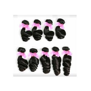 Extensiones de Cabello de Crochet con Ondas Profundas, Cabello Humano, Ondas Sueltas, Color Negro Natural, Extensiones de Cabello Humano Hechas a Máquina por HairX - Product Image 3
