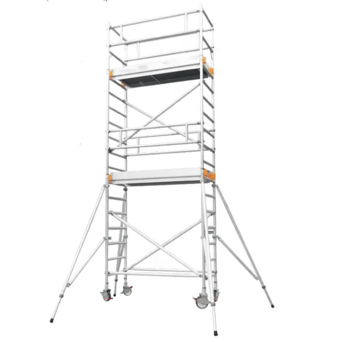 Flexible modular system 9m specification mobile scaffold tower