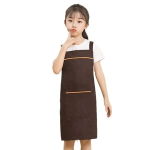 Children Apron 100% Cotton Waterproof One Size Art <b>Studio</b> Painting Baking Smock With Front Pocket And Adjustable Straps - Product Image 2