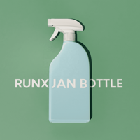 Runxuan 500ml bouteille de détergent blanc nettoyant pour animaux de compagnie déclencheur vaporisateur pompe en plastique déclencheur chimique pulvérisateur bouteille