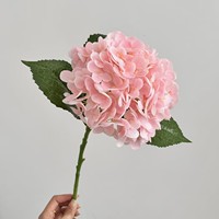 Fleurs artificielles d'hortensia au toucher réel - Décoration florale réaliste pour table à manger pour la Saint-Valentin et la remise des diplômes