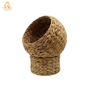 EUR <span class=keywords><strong>VET</strong></span> küçük Pet House kedi köpek yatağı veteriner ekipmanları bambu ve hasır malzeme tuval çadır kutusu ambalaj - Product Image 4