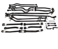 Kit de suspension 8 pièces avec bras de commande réglables robustes pour Jeep Wrangler TJ JK JL, compatible avec les modèles rehaussés de 2,5 à 4 pouces, tout-terrain 4x4