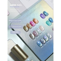 Ladai Cat Eye UV Gel Polish Nail Set Vernis magnétiques pour hommes et femmes Vernis de manucure en lampe LED Source Bouteille Emballage