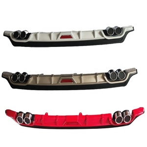 Difusor Trasero Universal de la Marca DL, Nuevo, Venta al Por Mayor de Fábrica, Alerón para Coche, Labio de Escape, 100% Compatible, Fácil Instalación para Sedán - Product Image 1