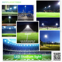 Brevet de conception de stade led pour l'extérieur 150lm/w super lumineux 400w 500w 600w 800w 100w 1200w style rond led éclairage de terrain