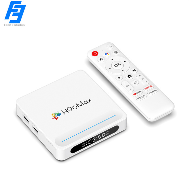 H96 Max H618 Plus Allwinner H618 Android 14.0 8K TV Box 100M WiFi 6 BT 5.4 With Voice Remote Control