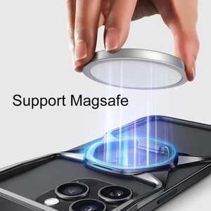 Funda Magnética de Aleación de Aluminio sin Marco para iPhone 16 15 14 Pro Max con Soporte Metálico, Carcasa Protectora Antigolpes - Product Image 4