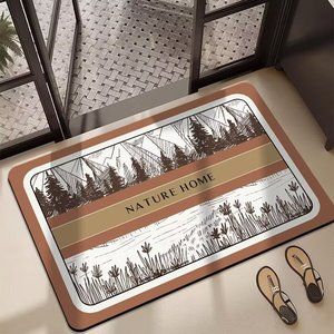 Tapis de sol en terre de diatomée Yongjin Nature Home, antidérapant, absorbant l'eau, séchage rapide, 38x58cm, 48x78cm, 58x88cm - Product Image 1