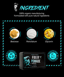 Étiquette personnalisée et parfumez la pommade mate pour <span class=keywords><strong>cheveux</strong></span> d'hommes Pommade à la cire de fibre finie mate pour hommes - Product Image 4