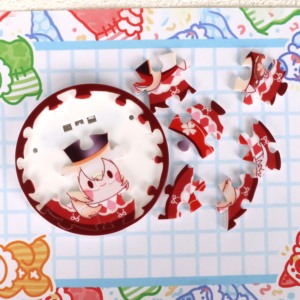 New Nhựa Câu Đố huy hiệu biểu tượng tùy chỉnh trống kim loại tin tinplate trở lại thẻ pin tùy biến của Anime ngoại vi Quà Tặng - Product Image 5