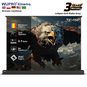 Pantalla de Proyección Motorizada Wupro LeApex de 92 Pulgadas, Gris Mate, PVC Suave, 16:9, Ascendente desde el Suelo, 4K Cinematográfica, Anti-Luz - Product Image 1