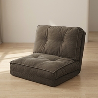 Fauteuil simple ergonomique sans accoudoirs en mousse compressée et velours côtelé