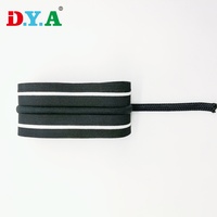 Bande élastique tricotée à cordon de serrage haute extensibilité sur mesure pour la couture de vêtements de sport