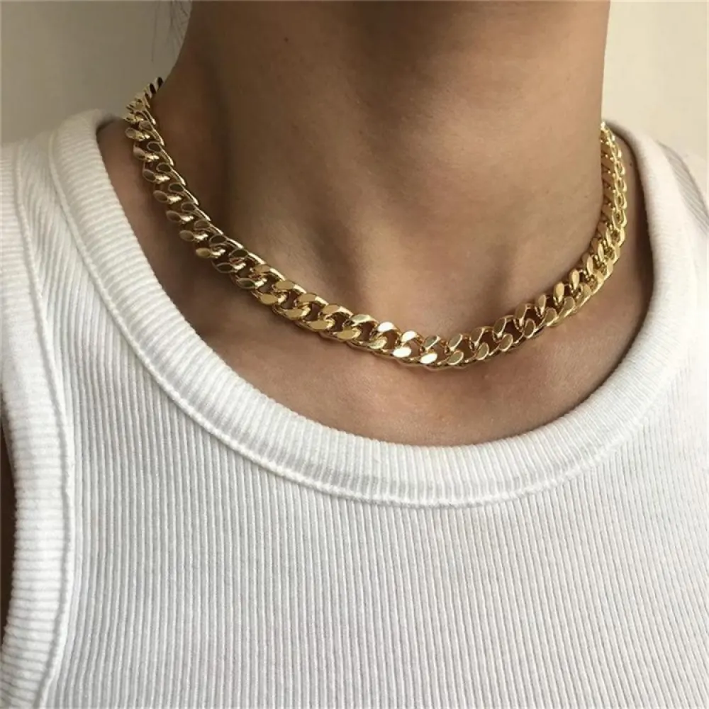 Groothandel Custom Hiphop Chunky Cuban Link Miami 14K Vergulde Ketting Cuban Link Ketting Ketting