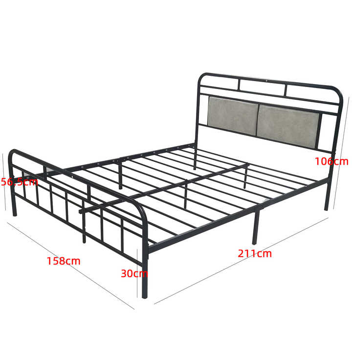 Wholesale Custom Metal Bed Frame Full Double Size Adult Bed Queen King