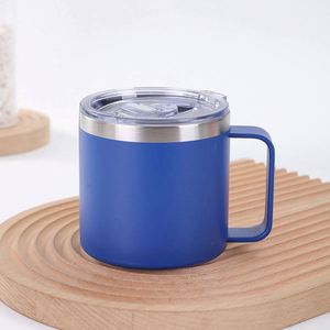 Wholesale 14oz Wholesale Colors Multicolor <b>Double</b> <b>Wall</b> Insulated Leak Proof Lids Stainless Steel Powder Coating Office <b>Mug</b> Water - Product Image 3