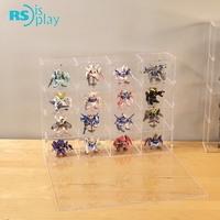 Boîte de rangement transparente avec couvercle Ruishi RX-01 en acrylique pour vitrine de collection de figurines d'action