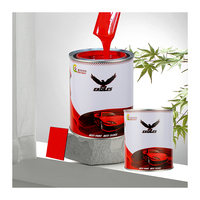 Fabricants de peinture en résine acrylique polyuréthane PU NC, peinture automobile transparente rouge fer 1k avec système de mélange