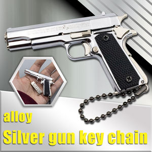 1:3 पैमाने 1911 धातु बंदूक मॉडल कीचेन डिचेबल खिलौना उपहार वास्तविक नहीं है-शॉट नहीं किया जा सकता है - Product Image 2