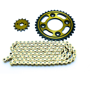 Kit Catena di Trasmissione SFR ad Alta Resistenza 420/428 per Moto, Set Pignone e Catena per WEB <span class=keywords><strong>110</strong></span>/<span class=keywords><strong>Honda</strong></span> CBF150 - Product Image 1