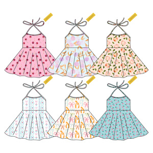<span class=keywords><strong>Robe</strong></span> de princesse à volants pour bébé fille, en coton, avec appliques, pour la Saint-Valentin, faible MOQ - Product Image 2