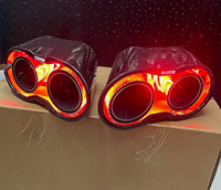 Embouts d'échappement de luxe DEX LED de haute qualité pour Mercedes Classe B G W463 W464 G63 AMG G65 G500 G900 en fibre de carbone