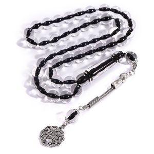 Wholesale Price <strong>Blue</strong> Yellow White Brown Color 12mm Geometric Acrylic <strong>Beads</strong> Christian Prayer Rosary Bracelet - Product Image 1