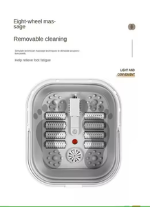 Mesin pedikur Spa pedikur elektrik, mesin pijat kaki Shiatsu panas dapat dilipat portabel - Product Image 3