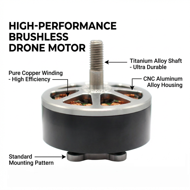 High Speed Durable Lightweight Quadcopter Motor FPV Racing Motor Brushless Drone Motor