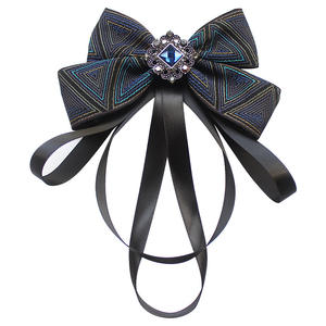 Corbata de Poliéster de Alta Calidad para Hombre, <span class=keywords><strong>Traje</strong></span> de Vestir Elegante con Corbata de Moño con Pedrería, Accesorios Elegantes para el Cuello - Product Image 1