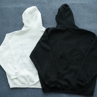 YKH 350GSM alta calidad bordado polar tela Sudadera con capucha impresión Logo Oversize manga larga invierno tallas grandes sudaderas con capucha para hombres
