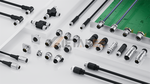 M12 X кодированный 8-контактный разъем Промышленный IP68 водонепроницаемый Номинальный для надежной работы - Product Image 4