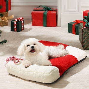 UFBemo, nueva cama navideña para mascotas, gato, cachorro, cueva, nido, calcetín, calentamiento suave, diseñador navideño, cama <span class=keywords><strong>de</strong></span> lujo para perros - Product Image 2