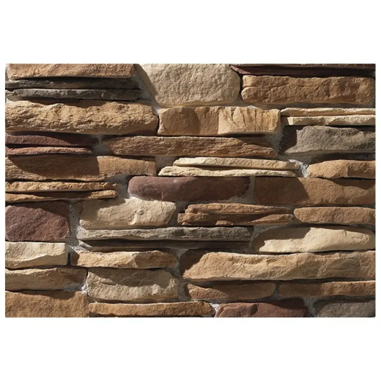 Decorative Stone Wall Panels Stone Compound Wall Modular Stone Wall Panel