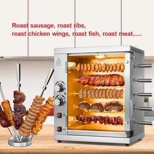 شواية دجاج تجارية من الفولاذ المقاوم للصدأ تعمل بالغاز، فرن دوار للدجاج، آلة شوي الدجاج - Product Image 5