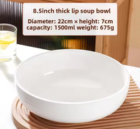 Ensemble de bols surdimensionnés Custim les plus vendus bols à soupe en céramique résistants à la chaleur pour poisson bouilli et cuisine asiatique