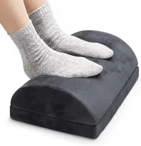 Everlasting Comfort Office Foot Rest Under Desk Ergonomic Memory Foam Foot  Pillow, Black