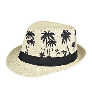 Cappelli Fedora Classici da Uomo, Cappello <span class=keywords><strong>di</strong></span> Paglia da Sole a Tesa Corta, Stile Trilby Cubano - Product Image 5