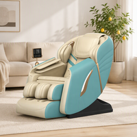 Sillón de Masaje Reclinable de Cuero de Lujo, Gravedad Cero, Inteligencia Artificial, Manipulador 4D, Enfoque Corporal, Pantalla Táctil de 7 Pulgadas