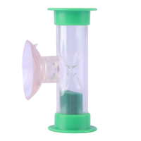 Timer Jam Pasir Silinder Kaca ABS Ramah Lingkungan Buatan Tangan Modern 1-3 Menit Portabel Ringan Tahan Lama BARU