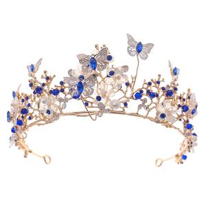 มงกุฎดอกไม้แบบสั่งทำมงกุฎสำหรับเจ้าสาวมงกุฎโลหะสำหรับตกแต่งเค้ก - Product Image 1