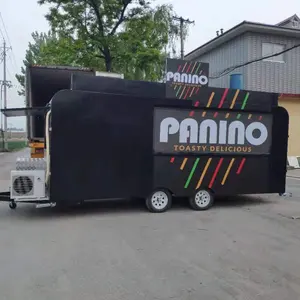 加拿大标准热卖移动食品卡车7.5英尺餐车食品拖车冰淇淋卡车待售全新